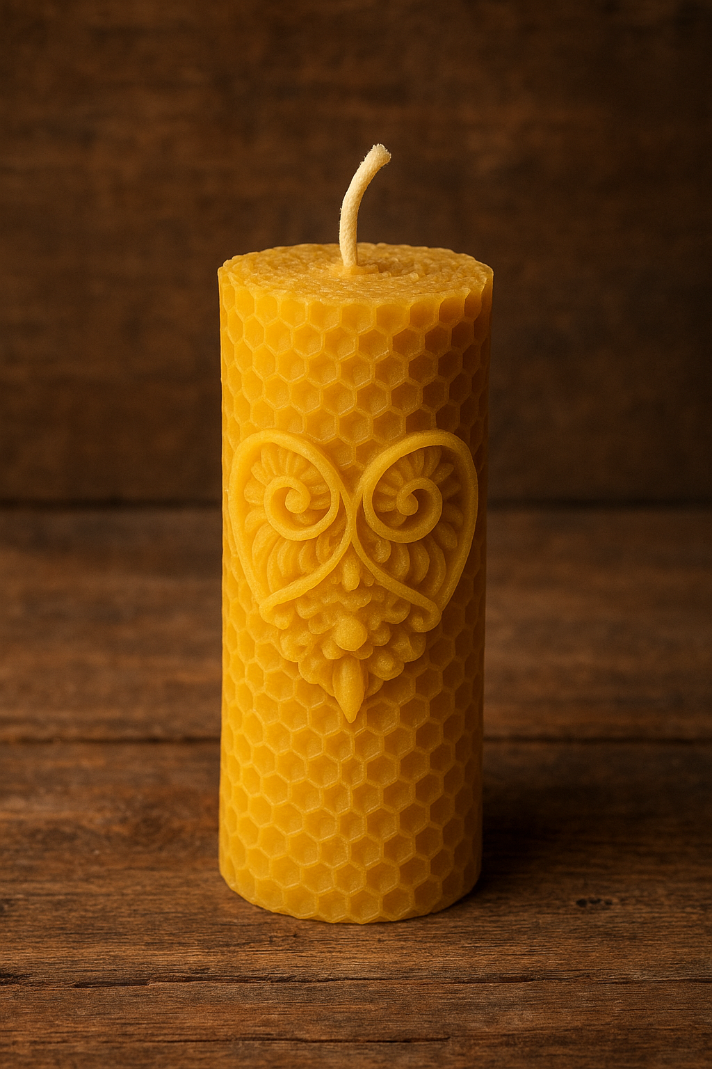 Honeycomb Heart Candle